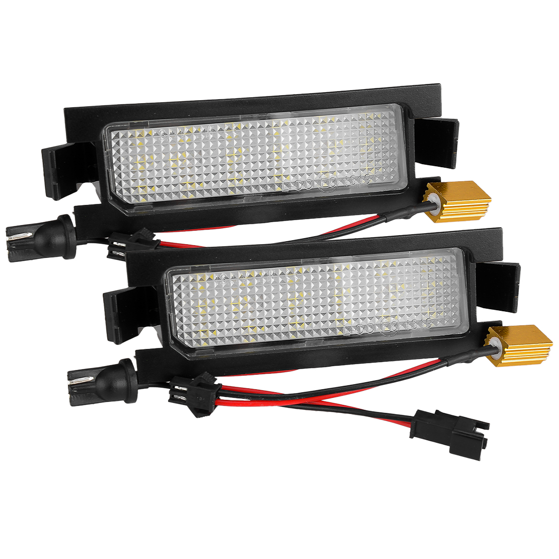 1pair White LED License Plate Lights Fit For Hyundai Veloster Genesis