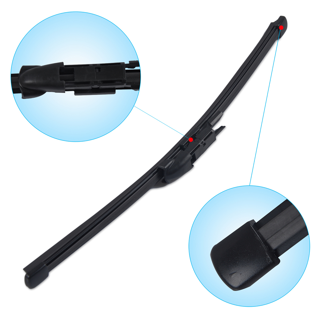 Rear Window Windshield Wiper Blade Bracketless Soft 12" fit for BMW 2009+ tp | eBay