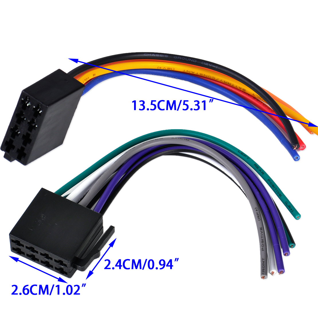 Kaufe Autoradio-Stereo-ISO-Stecker-Crimp-Antennenstecker wandelt blanke  Drähte um