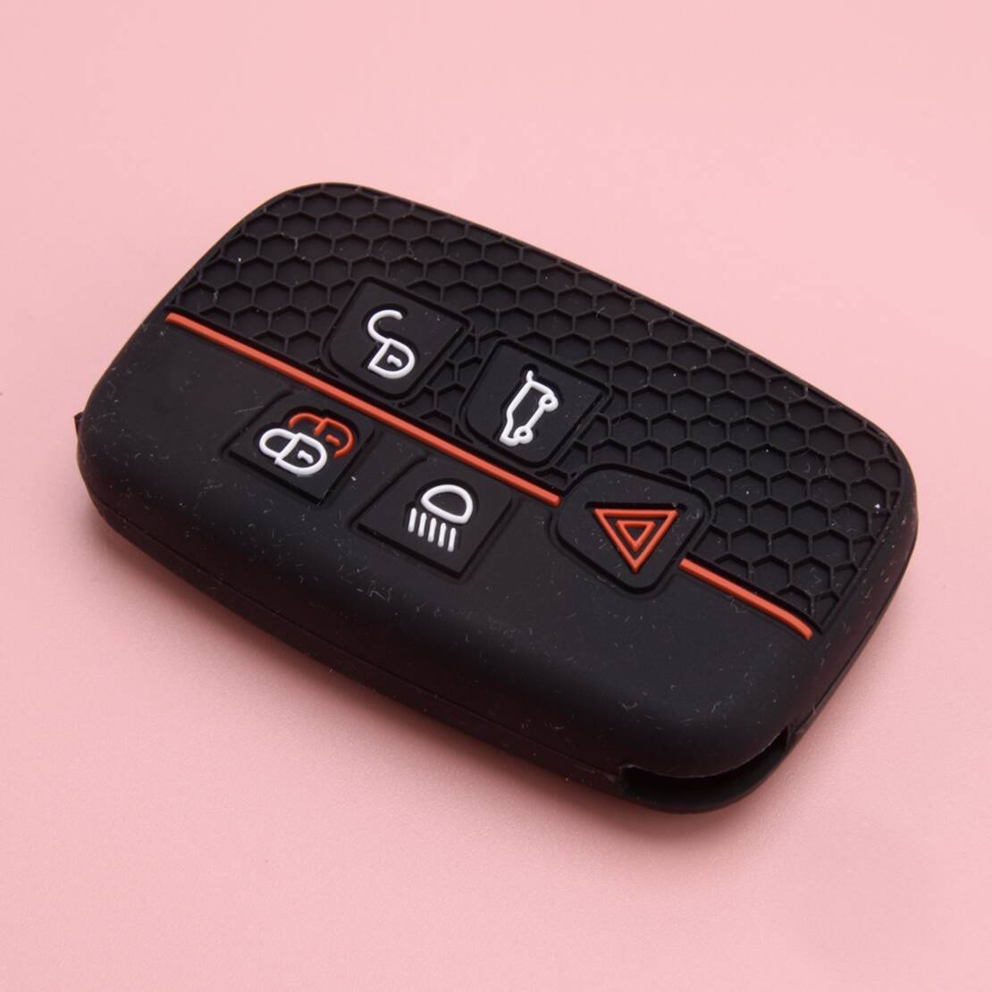 Red Carbon Fiber Remote Key Fob Cover For Land Rover Range Rover Jaguar T45cf - View #9